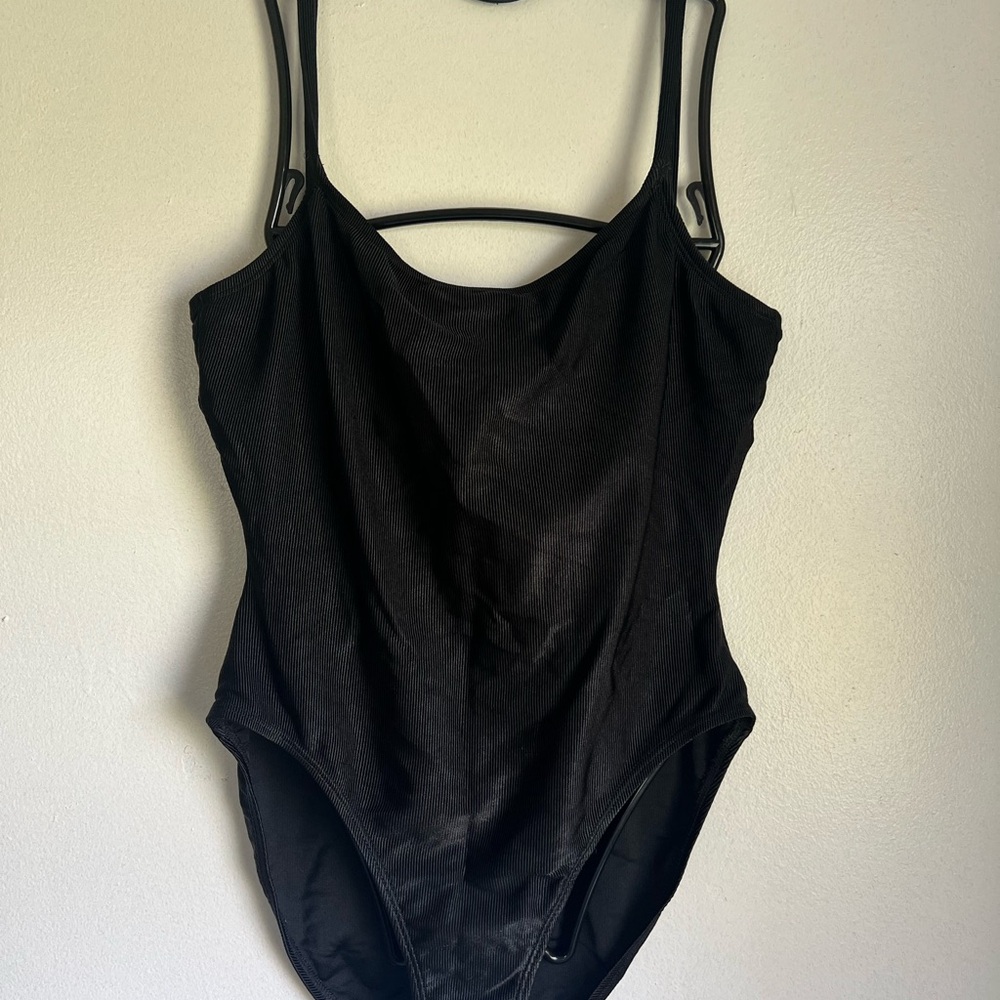 New York & Company Black One Piece Swimsuit Size 14